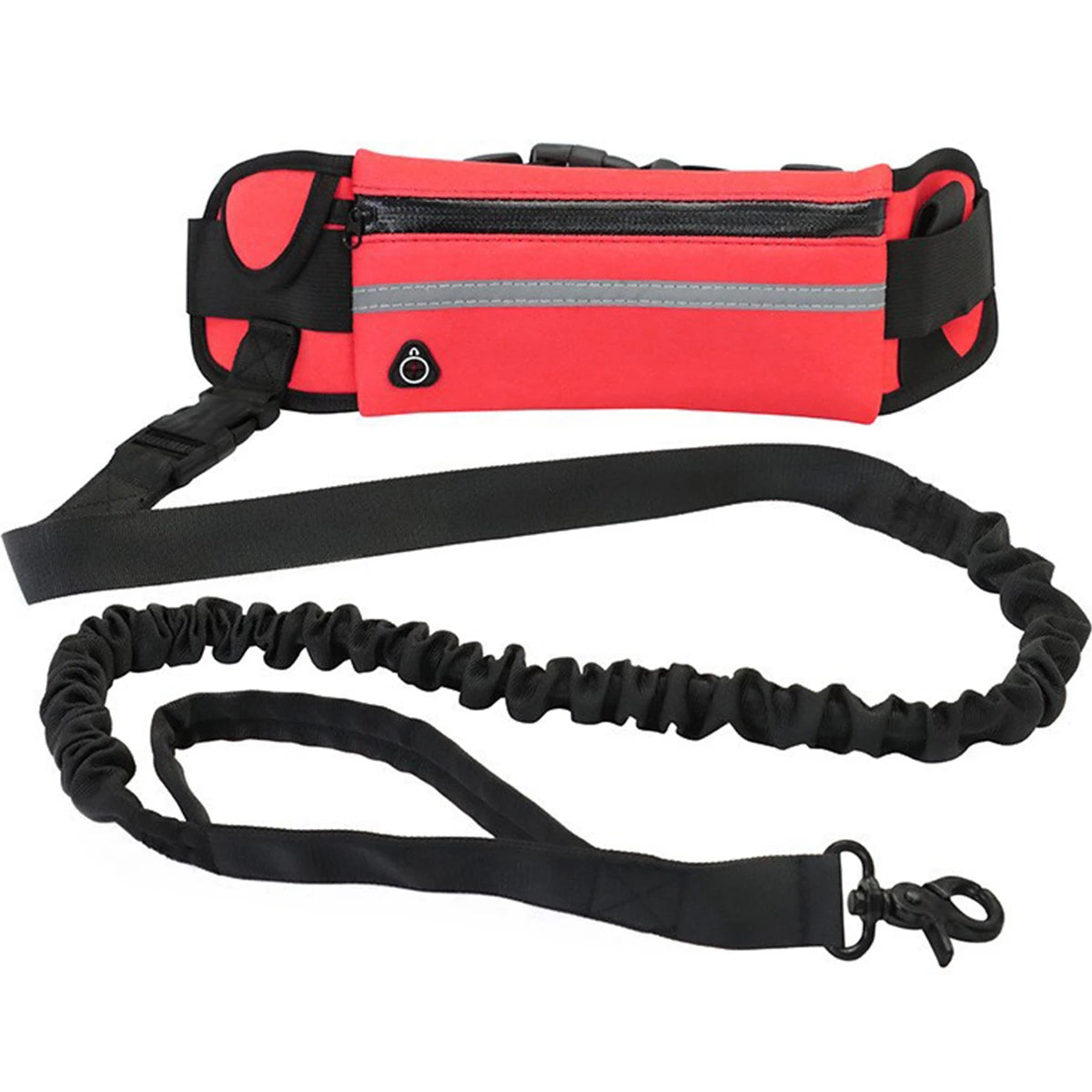 Hands-Free Reflective Dog Lead with Waist Belt