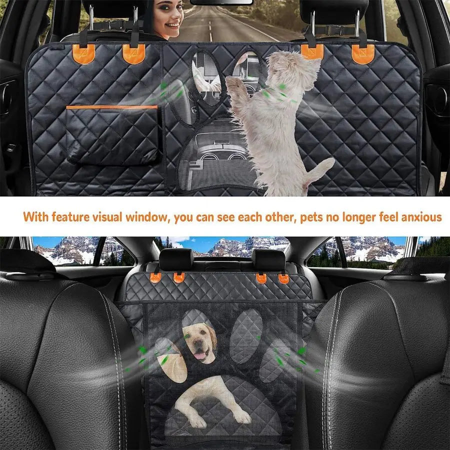 PawGuard™ Deluxe 4-in-1 Waterproof Dog Car Seat Hammock