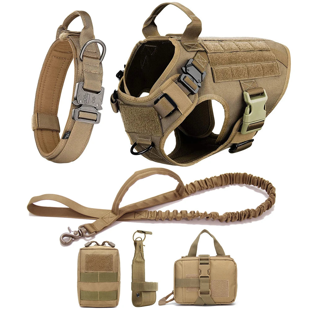 Tactical Dog Harness Set