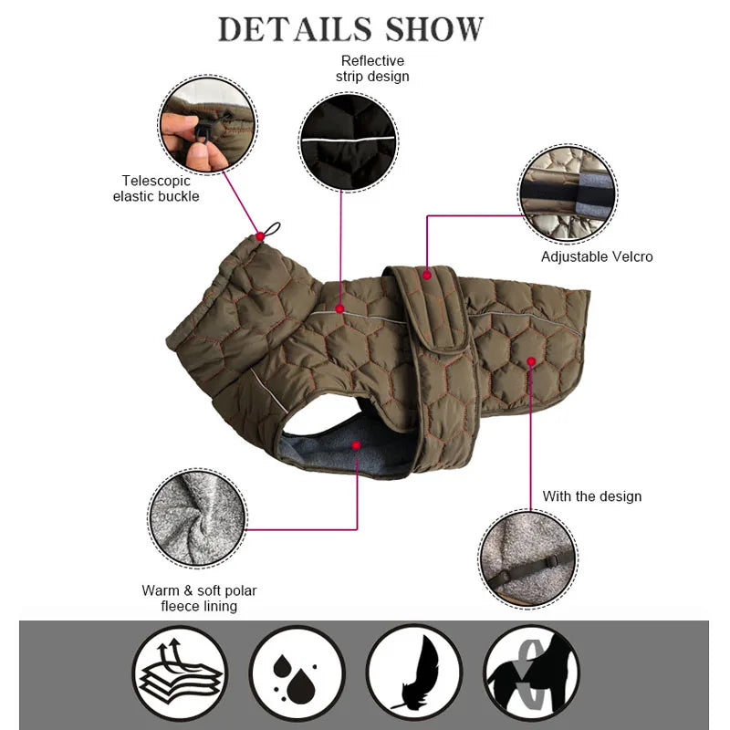 Reflective Winter Dog Coat