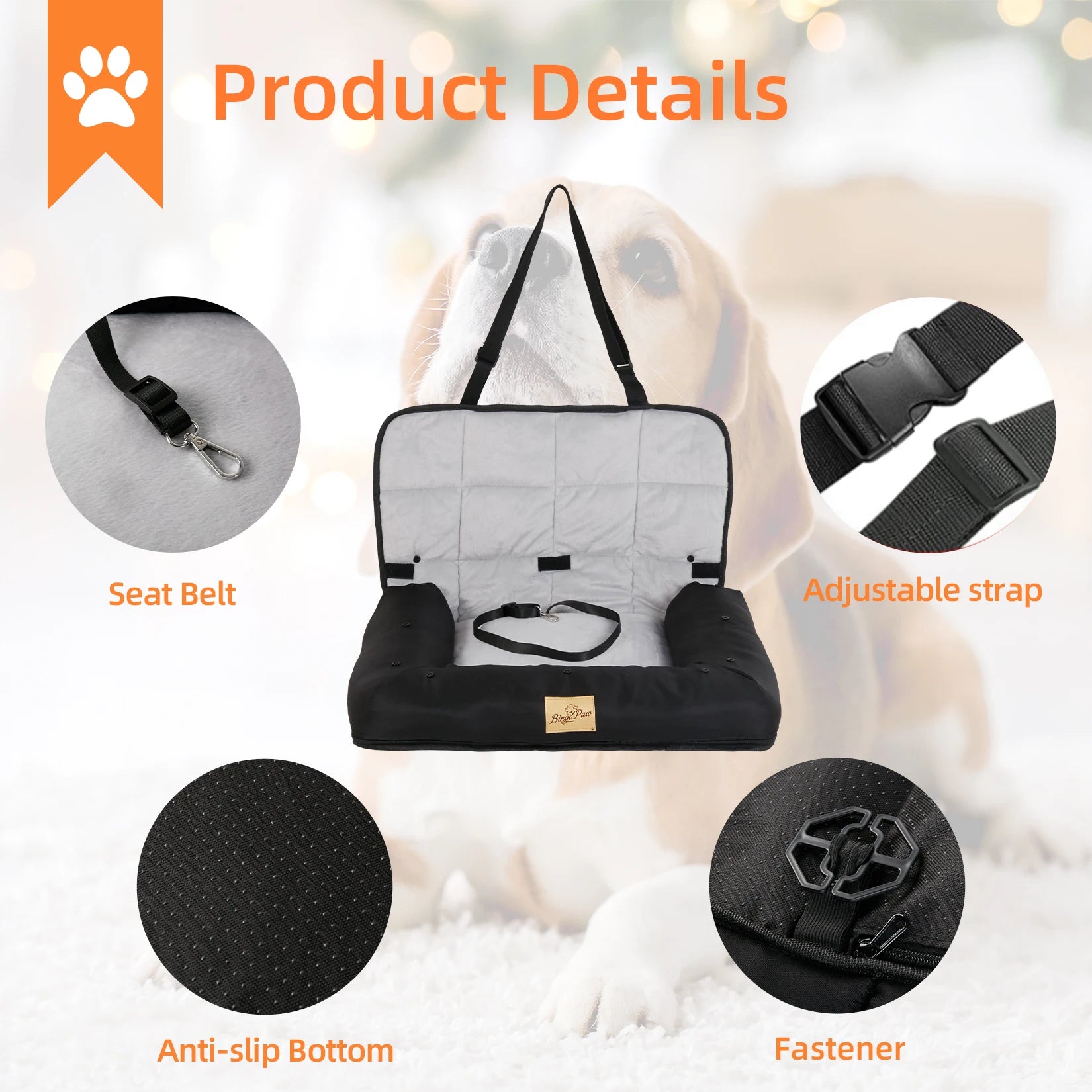 Portable Dog Car Seat/Bed