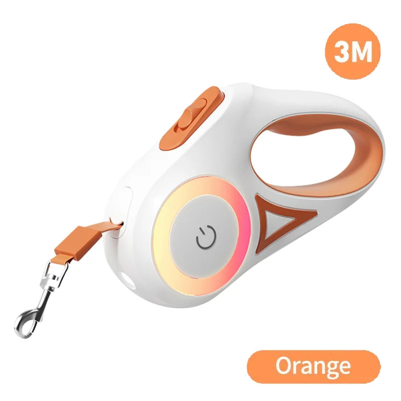 ROJECO 5M LED Retractable Dog Lead