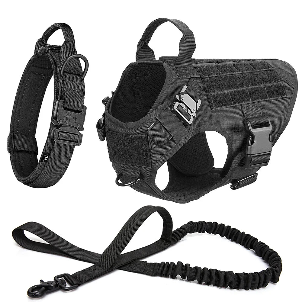 Tactical Dog Harness Set
