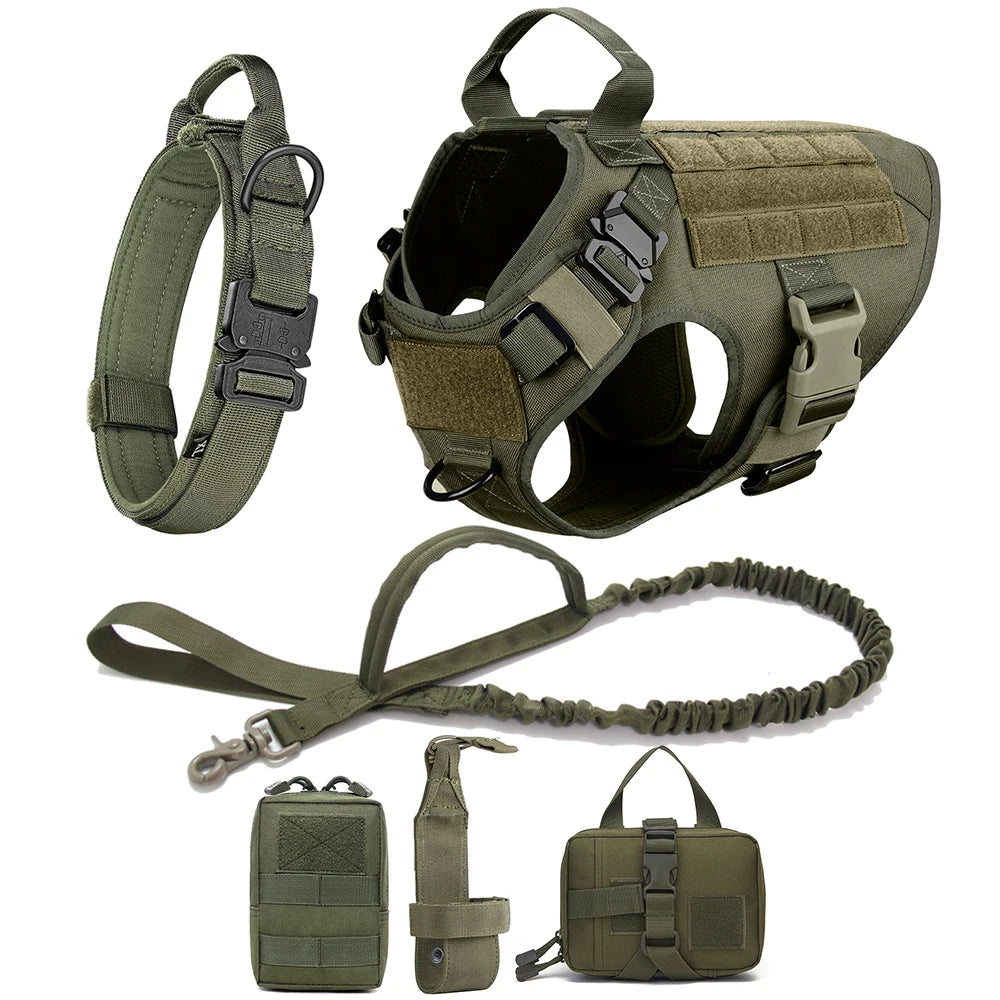 Tactical Dog Harness Set
