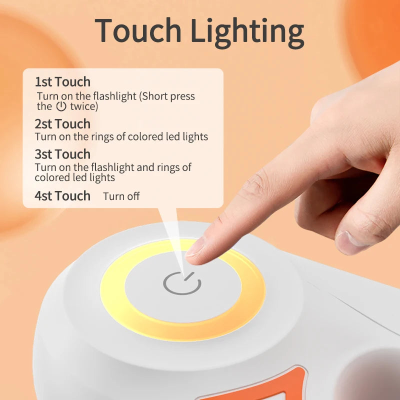 ROJECO 5M LED Retractable Dog Lead