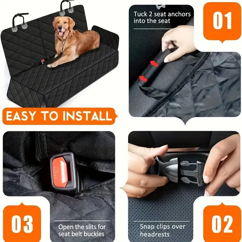 Car Dog Seat Cover – Waterproof Travel Protector
