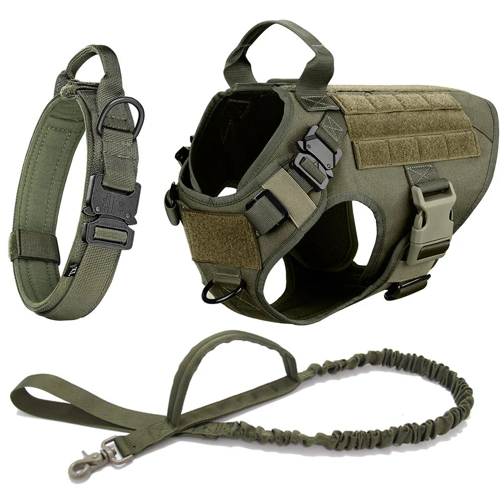 Tactical Dog Harness Set
