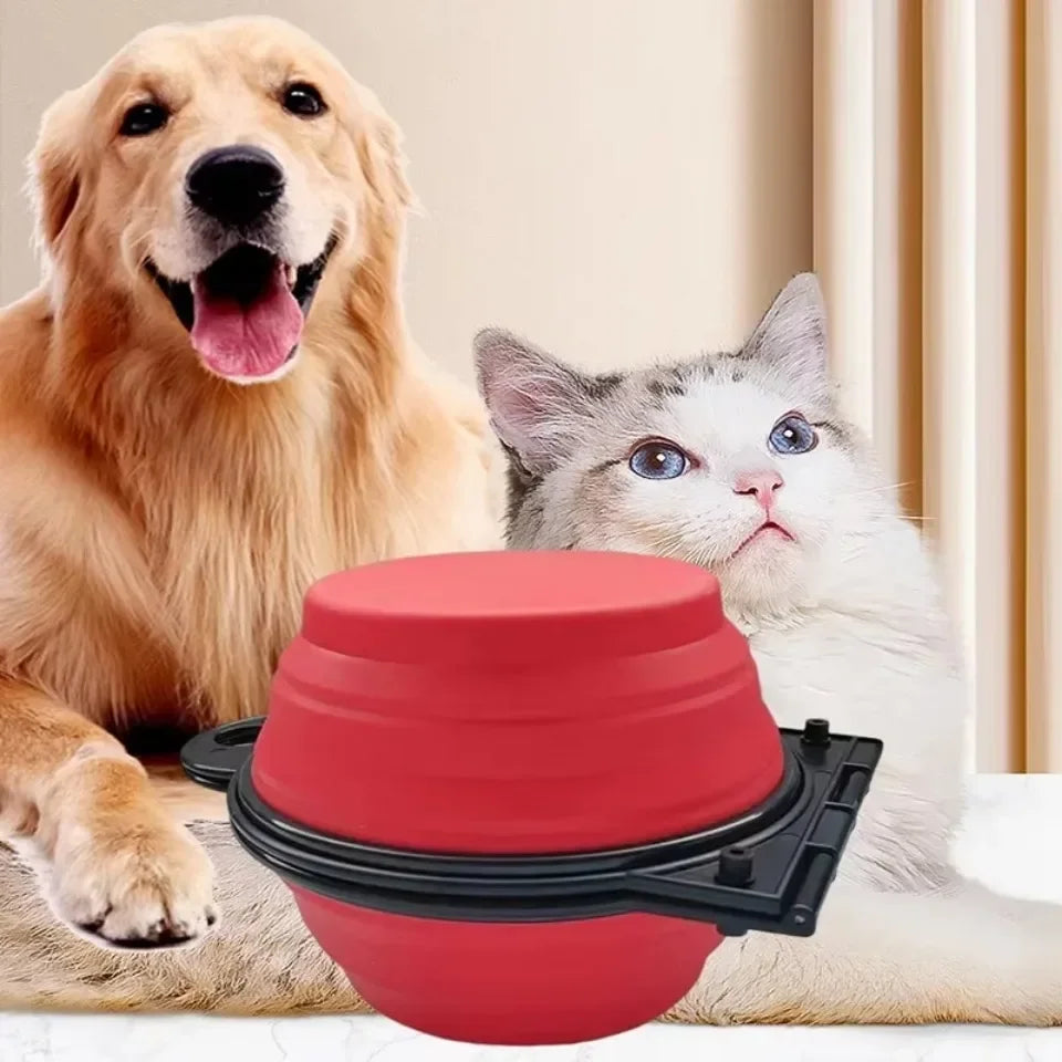 Travel Foldable Double Dog Bowl