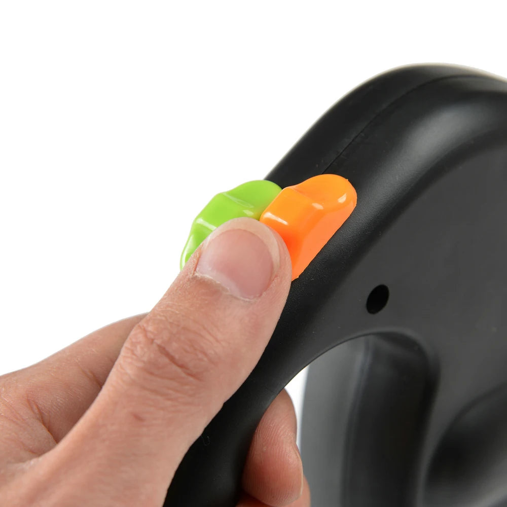 3-in-1 Dual Retractable Dog Leash with LED Light & Poop Bag Holder