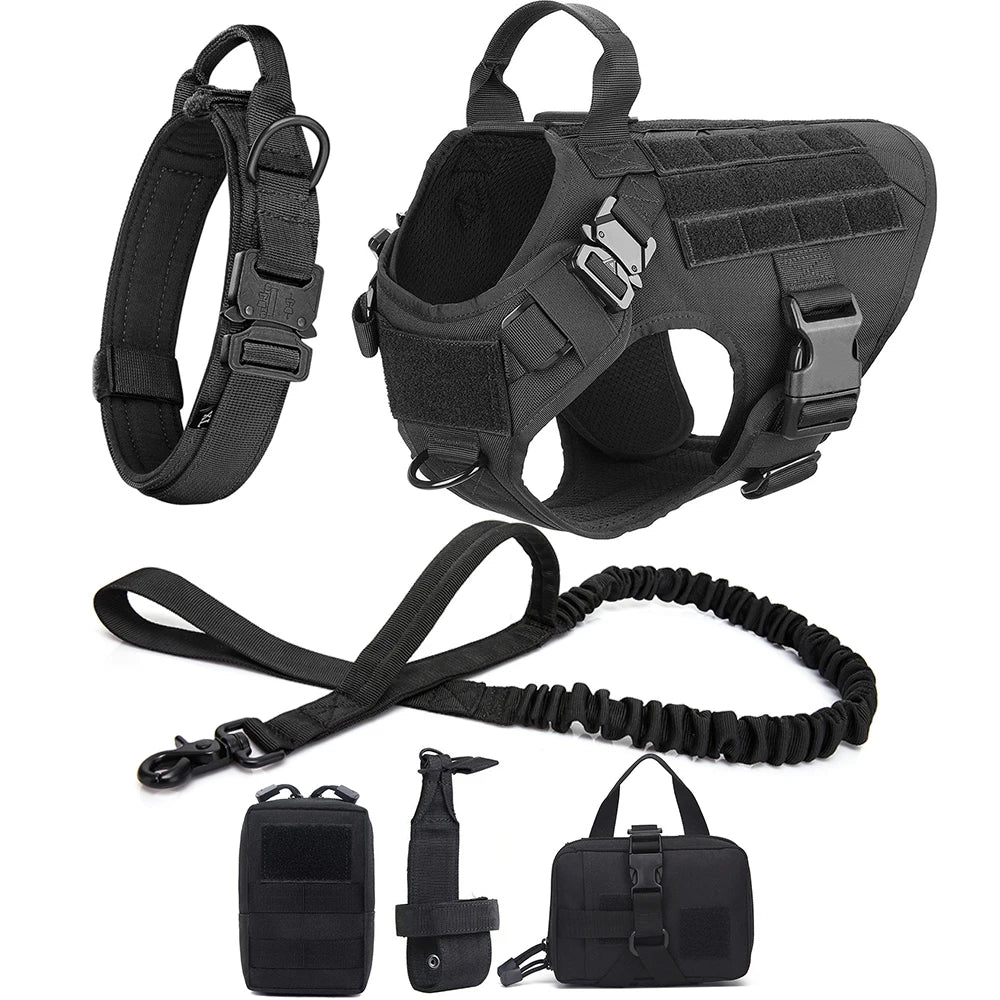 Tactical Dog Harness Set